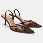 נעלי עקב דגם נוי